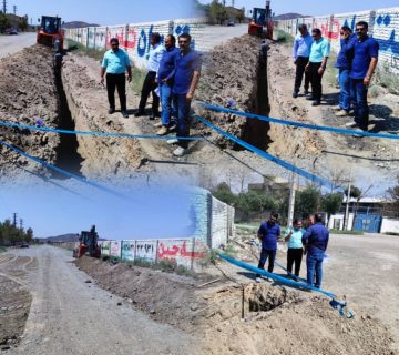 اجرای عملیات لوله گذاری آب